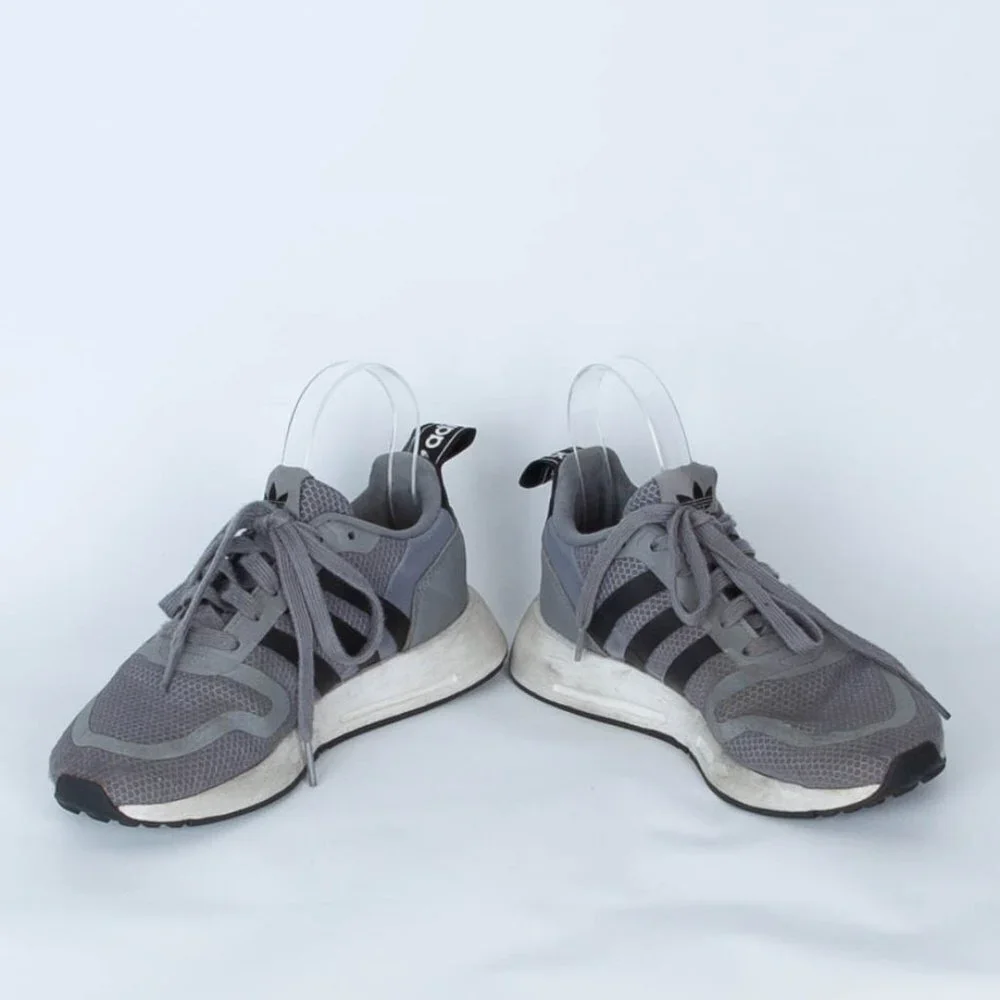 Adidas Multix‎ Mens Grey Black Athletic Sneakers Shoes Size 5.5 Running Outdoors